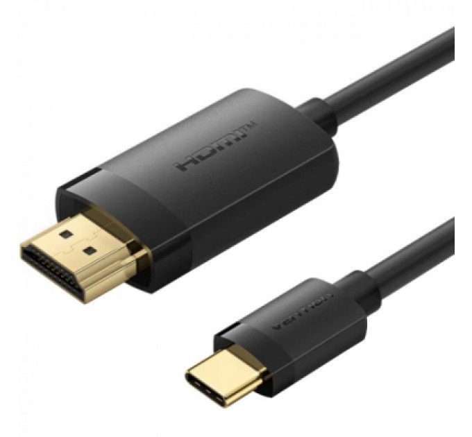 Кабель мультимедійний USB-C to HDMI M 2.0m 4K 60Hz black VENTION (CRIBH)