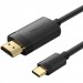 Кабель мультимедійний USB-C to HDMI M 2.0m 4K 60Hz black VENTION (CRIBH)