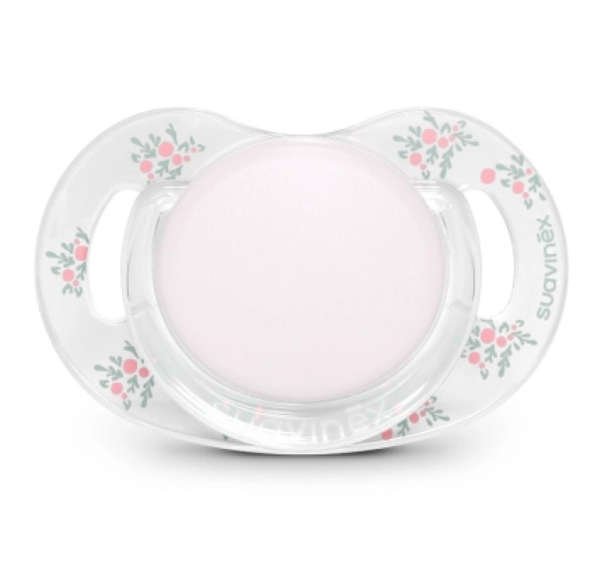 Пустушка Suavinex Poetry фізіологічна, 0-6 місяців, світло-рожева з малюнком (308929)