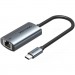 Перехідник USB-C to RJ45 Ethernet 1000Mbps black VENTION (CFPHB)