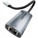 Перехідник USB-C to RJ45 Ethernet 1000Mbps black VENTION (CFPHB)