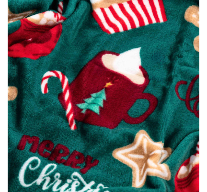 Ardesto Плед Ardesto Christmas Flannel 100% поліестер, різдвяні смаколики 160х200 см (ART0122PB)