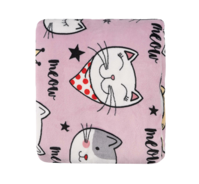 Ardesto Плед Ardesto Flannel 100% поліестер, котики 160х200 см (ART0132PB)