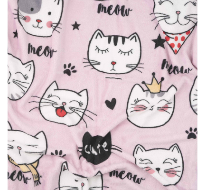 Ardesto Плед Ardesto Flannel 100% поліестер, котики 160х200 см (ART0132PB)