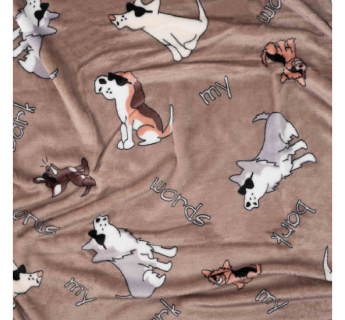 Ardesto Плед Ardesto Flannel 100% поліестер, песики в окулярах 160х200 см (ART0129PB)