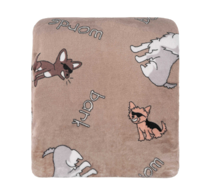 Ardesto Плед Ardesto Flannel 100% поліестер, песики в окулярах 160х200 см (ART0129PB)