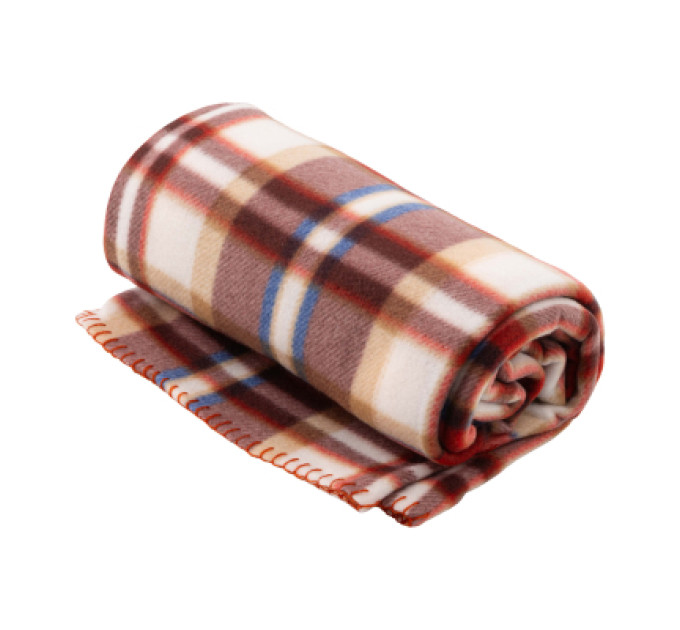 Ardesto Плед Ardesto Fleece 100% поліестер, клітинка, біло-коричневий 130х160 см (ART0720PB)