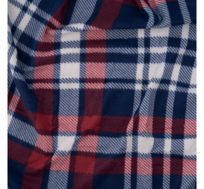 Ardesto Плед Ardesto Fleece 100% поліестер, клітинка, синьо-бордовий 130х160 см (ART0719PB)