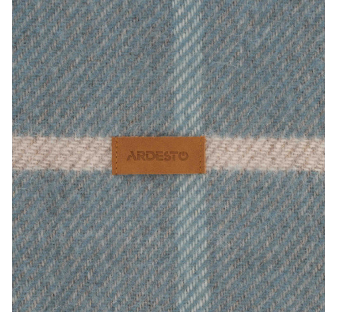 Ardesto Плед Ardesto Leonardo Alpina 100% вовна, блакитний 140x200 см (ART0704LM)