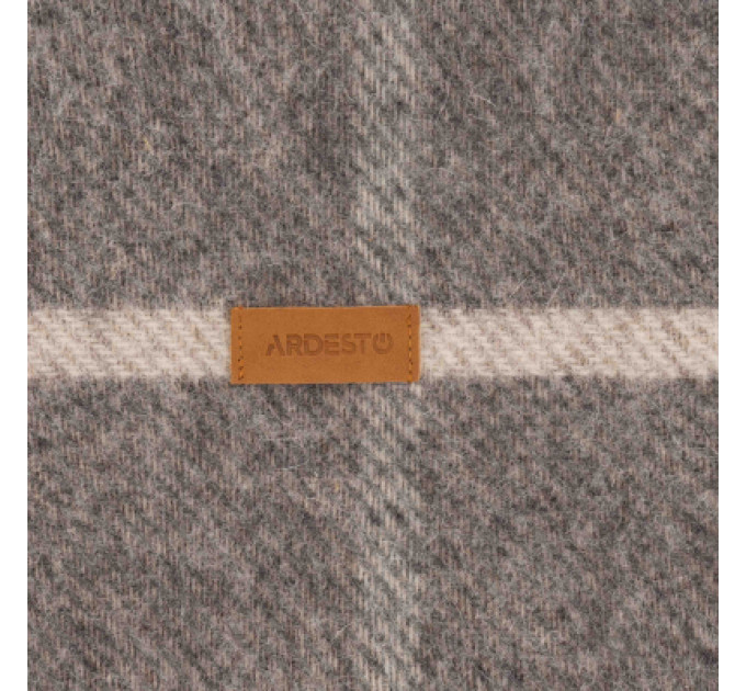 Ardesto Плед Ardesto Leonardo Alpina 100% вовна, сірий 140x200 см (ART0703LM)