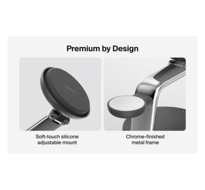 Belkin Зарядний пристрій Belkin UltraCharge Pro Wireless 3-in-1 25W charcoal (WIZ040KQCH)