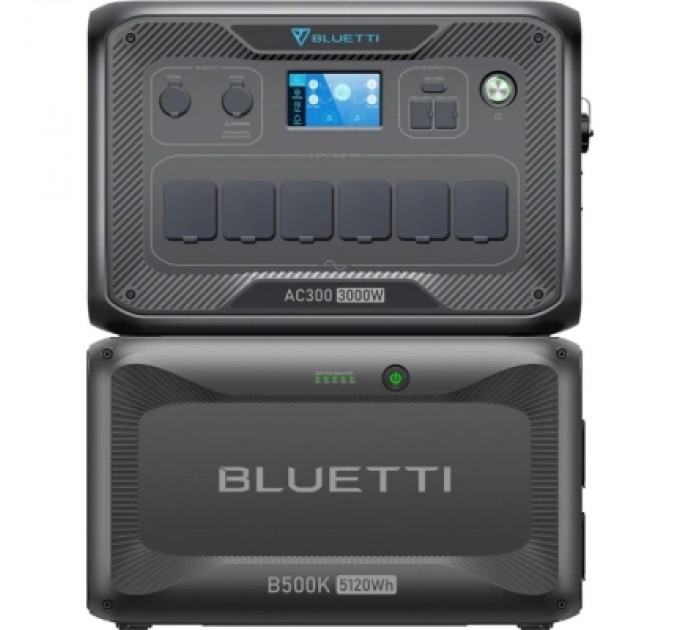 Зарядна станція BLUETTI AC300 3000W + B500K 5120Wh (AC300+B500K)