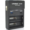 Зарядний пристрій для акумуляторів Liitokala 2 Slots, USB1/QC/3.0, USB2/2.4A, NiMHC(R14)/SC/AA/AAA/17670, Li-ion10440...26650 (Lii-TR2000)
