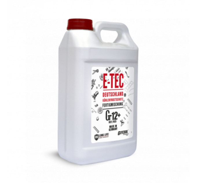 E-TEC Антифриз E-TEC Конц.  Gt12+ Glycsol червоний 4 л (9585)