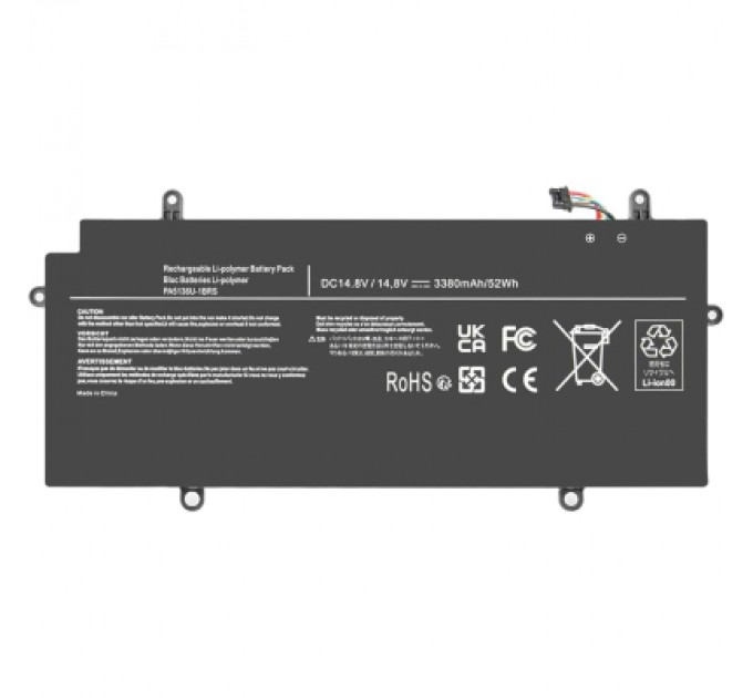 Акумулятор до ноутбука Toshiba PA5136U, 52Wh (3480mAh), 4cell, 15.2V, Li-ion (A71173)