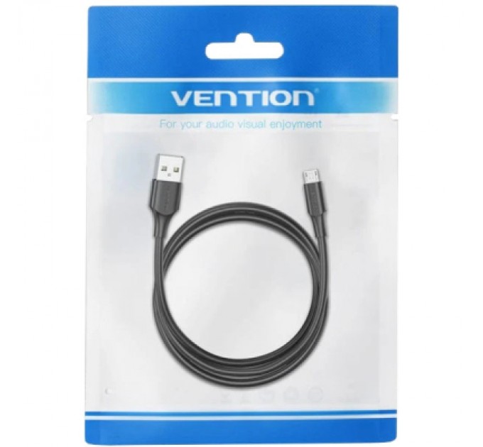 Дата кабель USB 2.0 AM to Micro 5P 1.0m black VENTION (CTIBF)