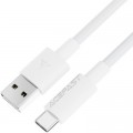 Дата кабель USB 2.0 AM to USB-C 1.2m 3A white Acefast (6974316284260)