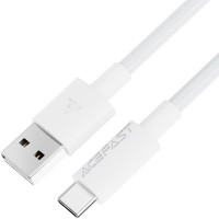 Дата кабель USB 2.0 AM to USB-C 1.2m 3A white Acefast (6974316284260)