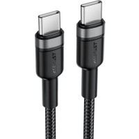 Дата кабель USB-C to USB-C 1.2m 60W black Acefast (6974316285137)
