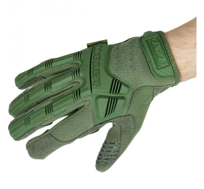 Тактичні рукавички Mechanix M-Pact S Olive Drab (MPT-60-008)