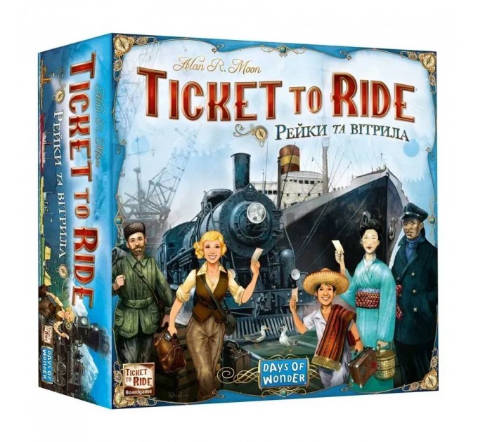 Настільна гра Lord of Boards Квиток на потяг: Рейки та вітрила (LOB2333UA)
