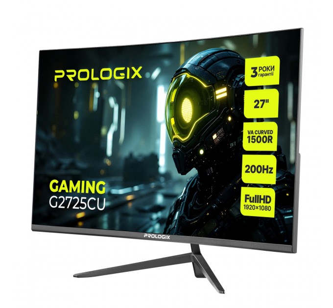 Монітор Prologix Gaming 27" G2725CU VA Black Curved 200Hz