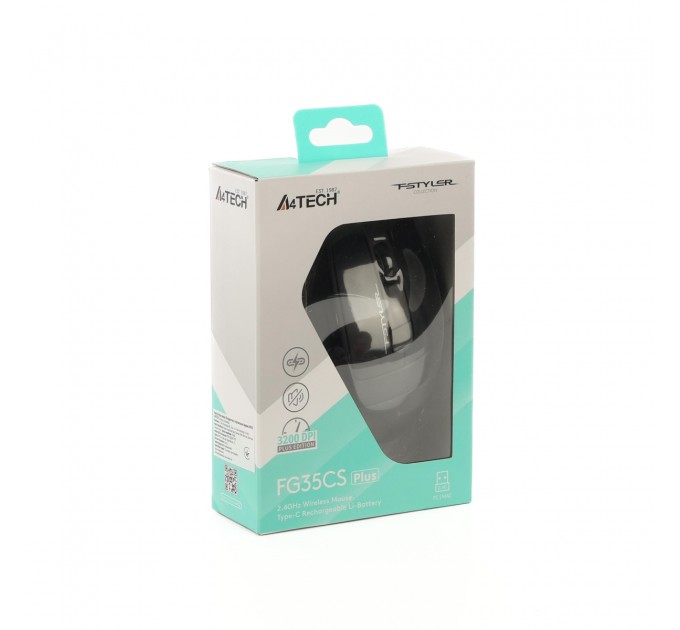 Миша бездротова A4Tech Fstyler FG35CS Plus Grey