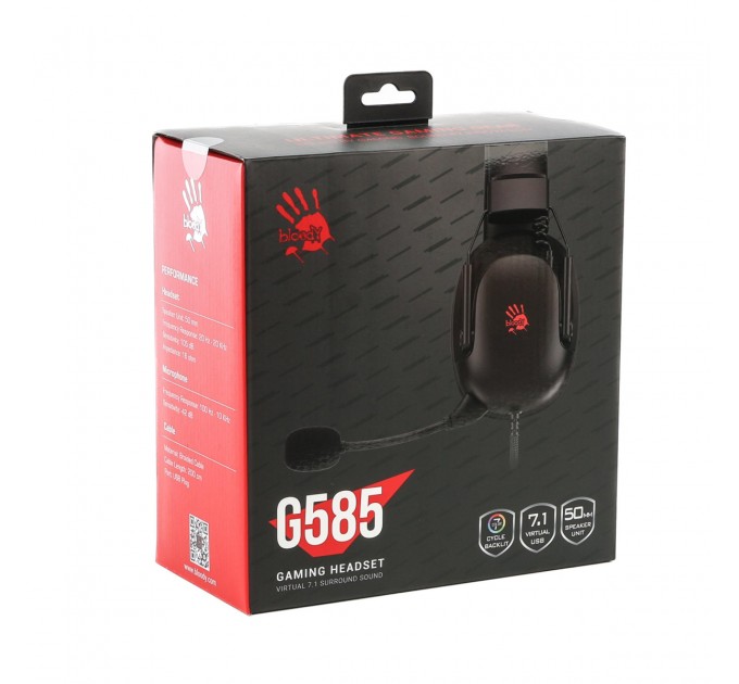 Гарнітура Bloody G585 Black