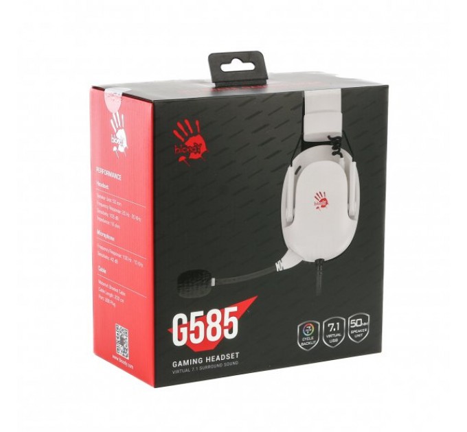Гарнітура Bloody G585 White