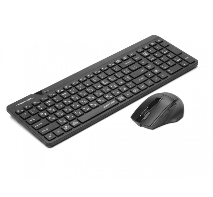 Комплект (клавіатура, мишка) бездротовий A4Tech Fstyler FG2400 Air2 Black