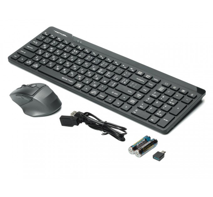 Комплект (клавіатура, мишка) бездротовий A4Tech Fstyler FG2400 Air2 Black