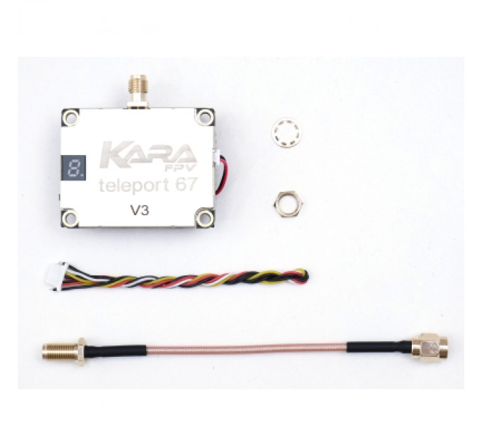 Відеопередавач (VTX) KaraFPV Teleport67 4W 6.1-7.2G V3 (TX6704IV3)