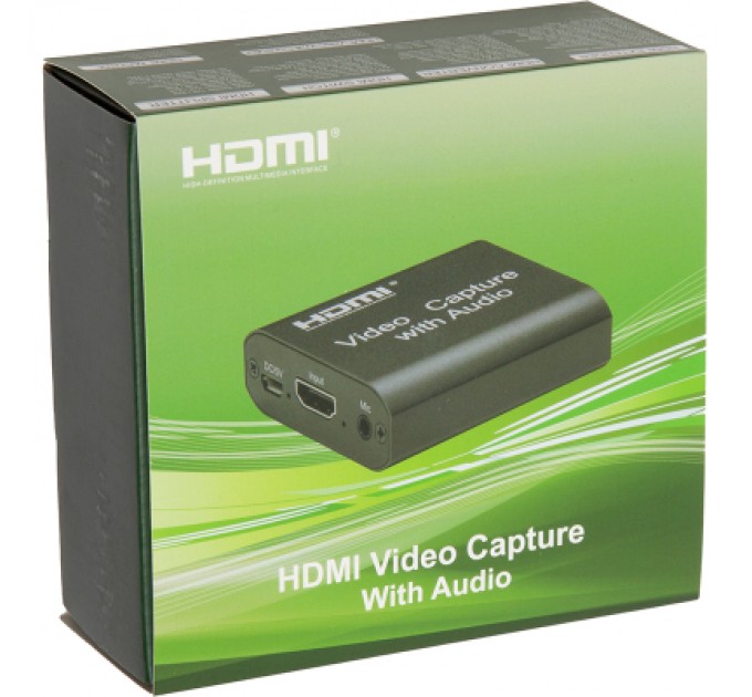 Пристрій захоплення відео PowerPlant HDVC4 HDMI Audio, 4k/30hz (CA914159)