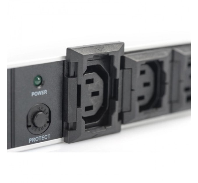 Силовий блок 19" 1U w/PDU 10xC13, 10A, 250V, вилка C14 Digitus (DN-95404)