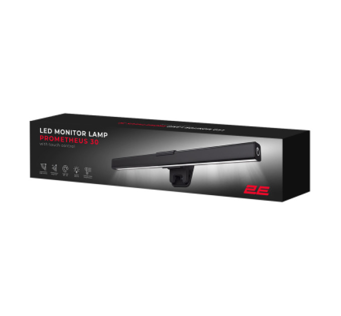 2E Настільна лампа 2E PROMETHEUS 30 5Вт 3000-6000K USB-A/USB-C, чорний (2E-DL002BK)