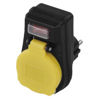 Розетка EMOS 16A 250V IP44 одинарна (P00292)
