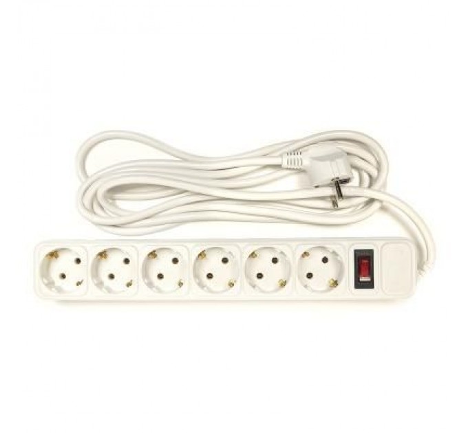 Мережевий фільтр живлення PowerPlant 3 м, 6 розеток, евростандарт (JY-1057/3) (PPSA10M30S6)