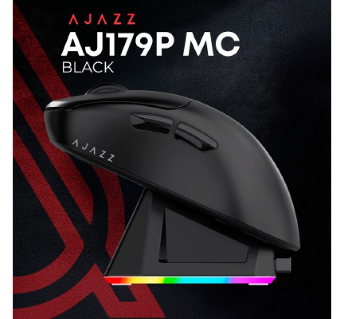 Мишка Ajazz AJ179P MC Charging Dock Wireless/Bluetooth/USB Black (AJ179P-MC-B)