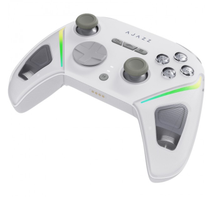 Геймпад Ajazz GP100 2.4G/BT/USB Switch/PC/iOS/Android RGB White (GP100-W)