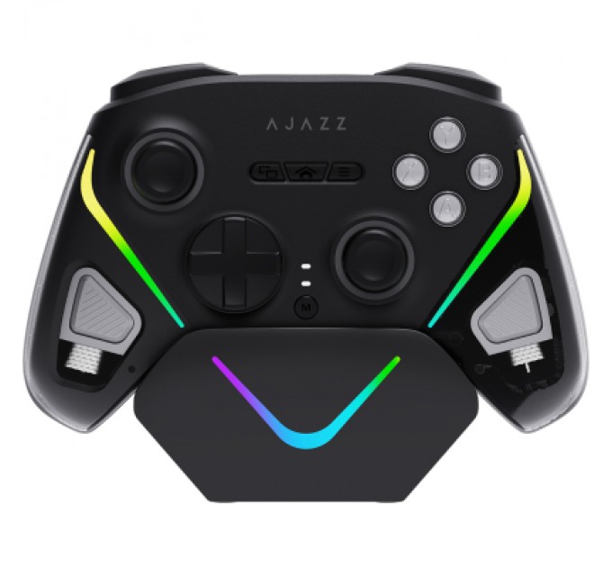 Геймпад Ajazz GP100S 2.4G/BT/USB Switch/PC/iOS/Android RGB Black (GP100S-B)