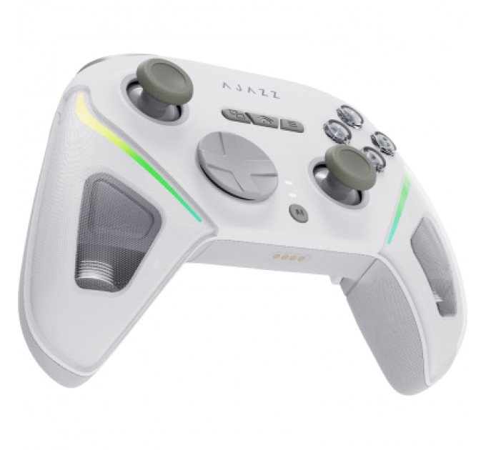 Геймпад Ajazz GP100S 2.4G/BT/USB Switch/PC/iOS/Android RGB White (GP100S-W)