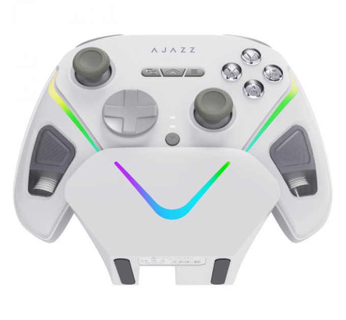 Геймпад Ajazz GP100S 2.4G/BT/USB Switch/PC/iOS/Android RGB White (GP100S-W)