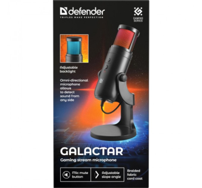 Мікрофон Defender Galactar GMC 250 USB Black (64625)