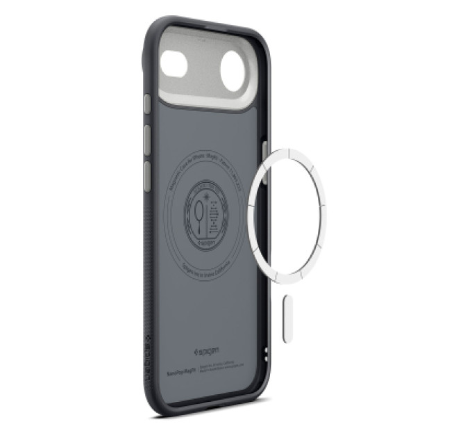 Spigen Чохол до мобільного телефона Spigen Nano Pop MagFit iPhone 17 Air Black Sesame (ACS10301)