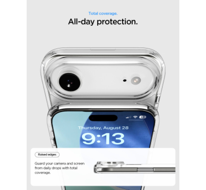Spigen Чохол до мобільного телефона Spigen Ultra Hybrid S MagFit iPhone 17 Air Clear White (ACS09926)