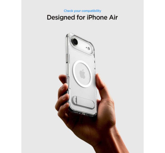 Spigen Чохол до мобільного телефона Spigen Ultra Hybrid S MagFit iPhone 17 Air Clear White (ACS09926)