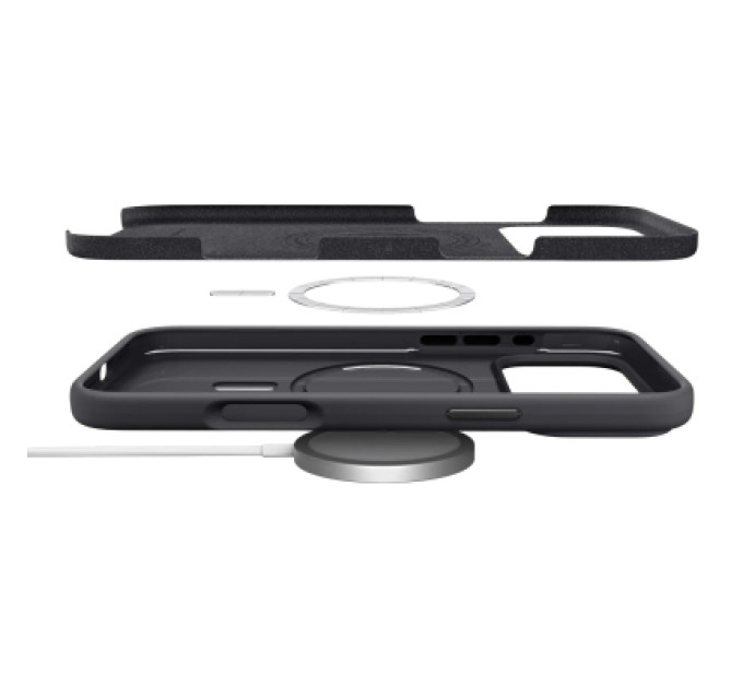 Spigen Чохол до мобільного телефона Spigen Silicone Fit MagFit iPhone 17 Pro Max Black (ACS10270)