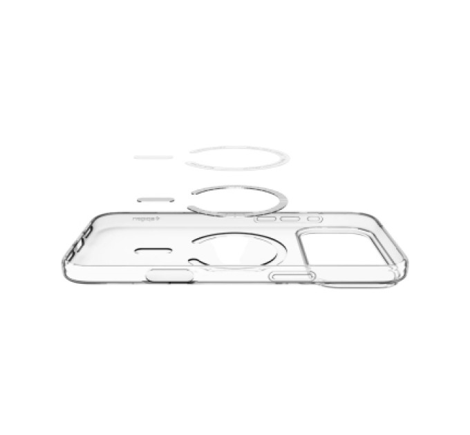 Spigen Чохол до мобільного телефона Spigen Liquid Crystal MagFit iPhone 17 Pro Clear White (ACS10396)