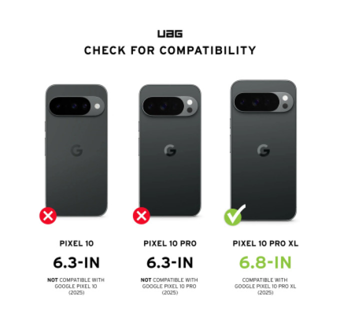 UAG Чохол до мобільного телефона UAG Pathfinder Clear MagSafe Google Pixel 10 Pro XL Ash (614470113140)