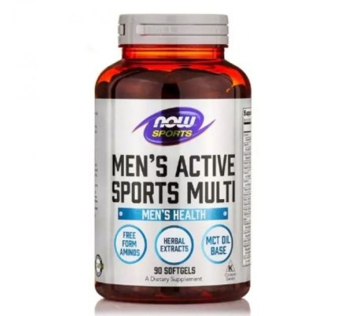 Вітамінно-мінеральний комплекс Now Foods Чоловічі Мультивітаміни для активних видів спорту, Men's A (NOW-03890)